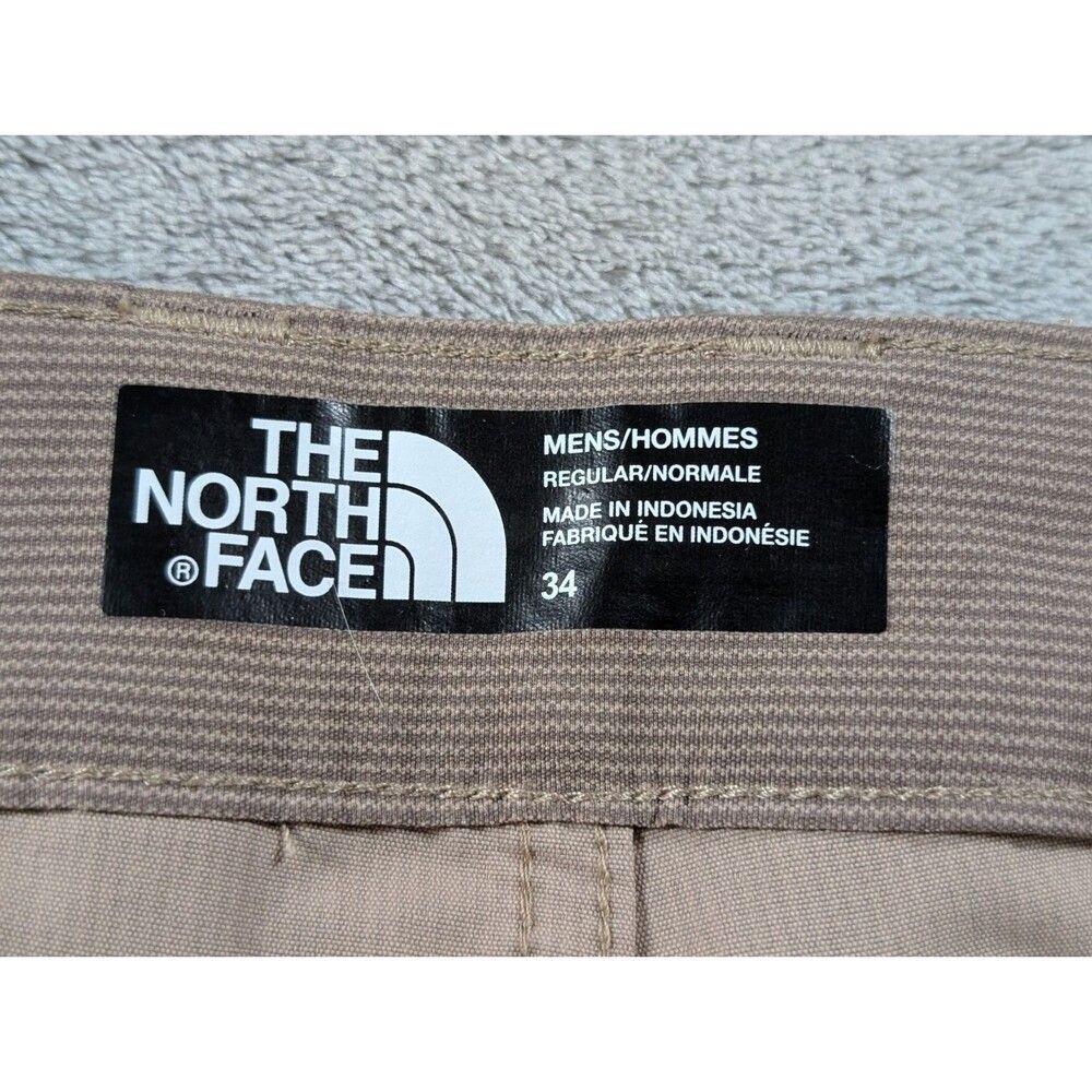 The North Face Rockaway Shorts Mens 34 Beige Nylon Stretch Hiking Outdoor - Picture 6 of 10